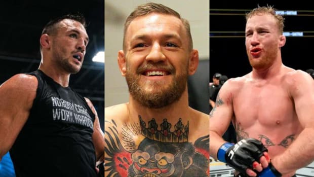 Michael Chandler, former UFC double-champion Conor McGregor, and BMF titleholder Justin Gaethje.